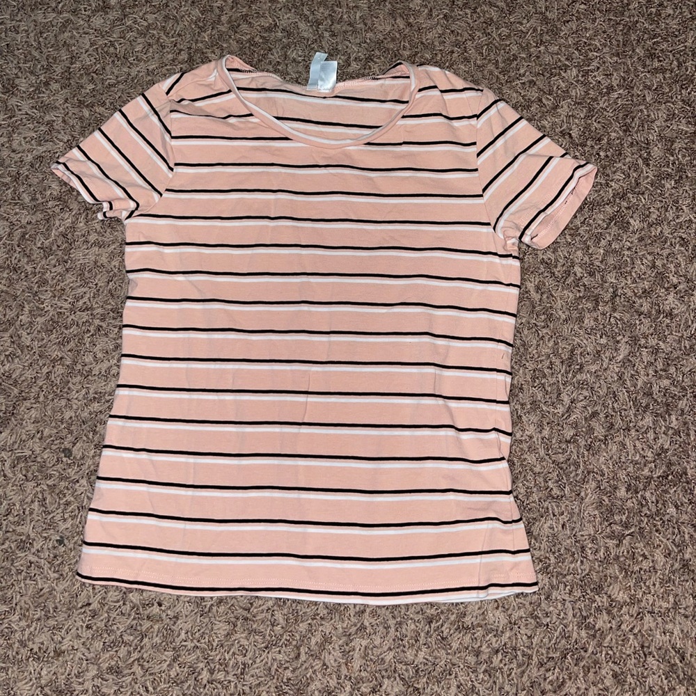 Pink, Black, White T-Shirt